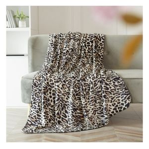50 x 60 Super soft plush Leopard Throw blanket